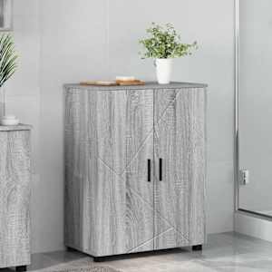 Kopalniška omarica s shranjevanjem Siva Sonoma 60 x 35 x 80 cm