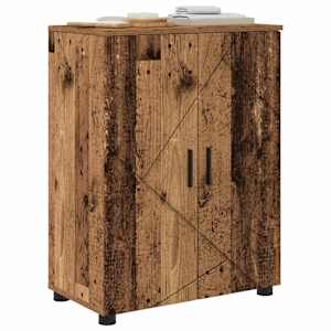 Koupelnová skříň s úložištěm Staré dřevo 60 x 35 x 80 cm - obrázek 3