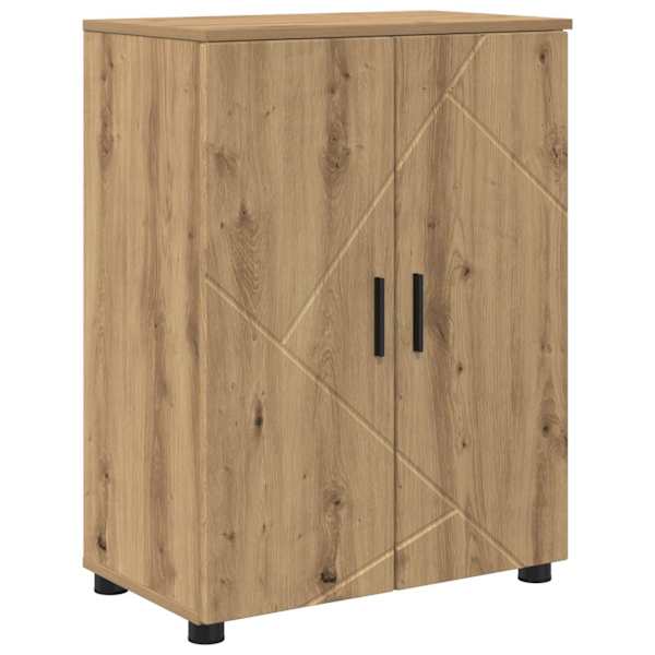 vidaXL Vannitoa kapp K&auml;sit&ouml;&ouml;puu 60 x 35 x 80 cm Tehispuit, Metall