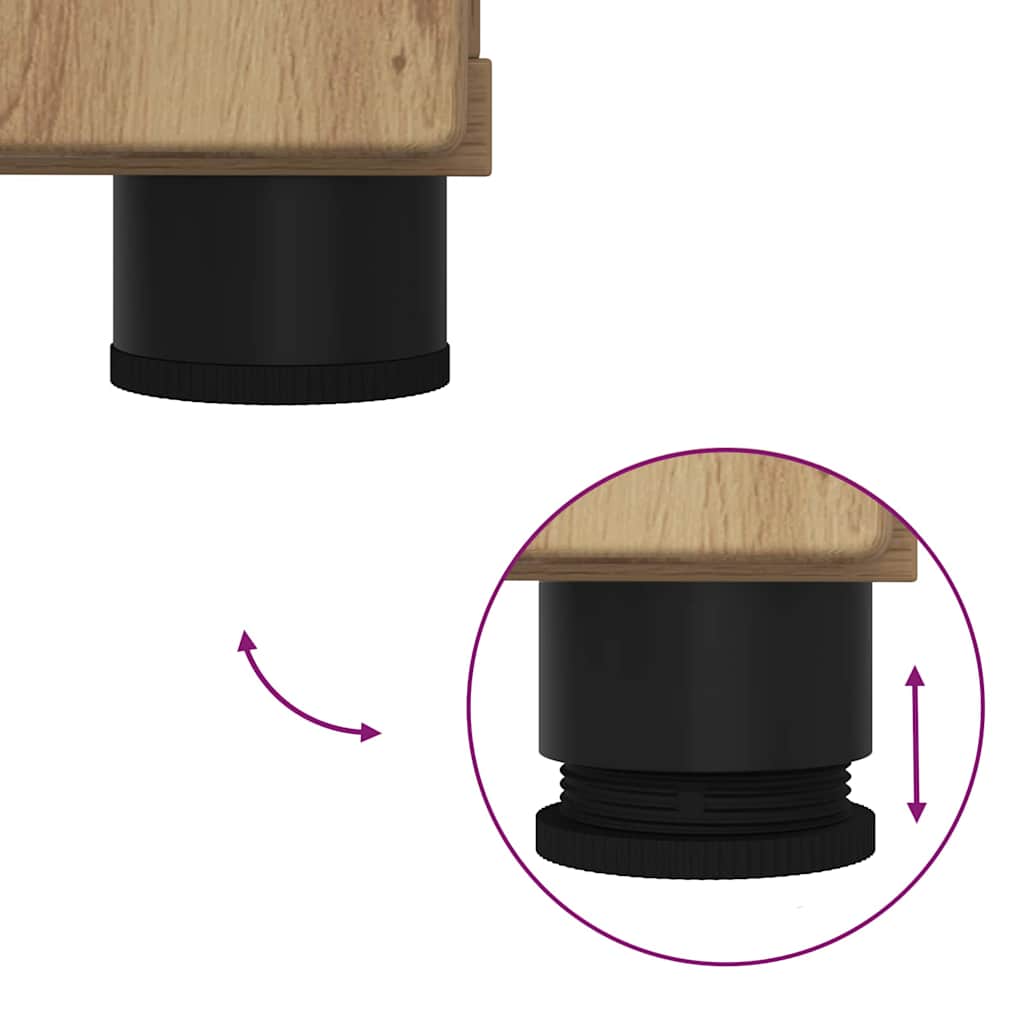 Kopalniška omarica s shranjevanjem Umetni hrast 60 x 35 x 80 cm - slika 13