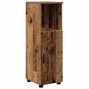 vidaXL Vannitoa kapp Vana puit 30 x 35 x 95 cm Tehispuit, Metall