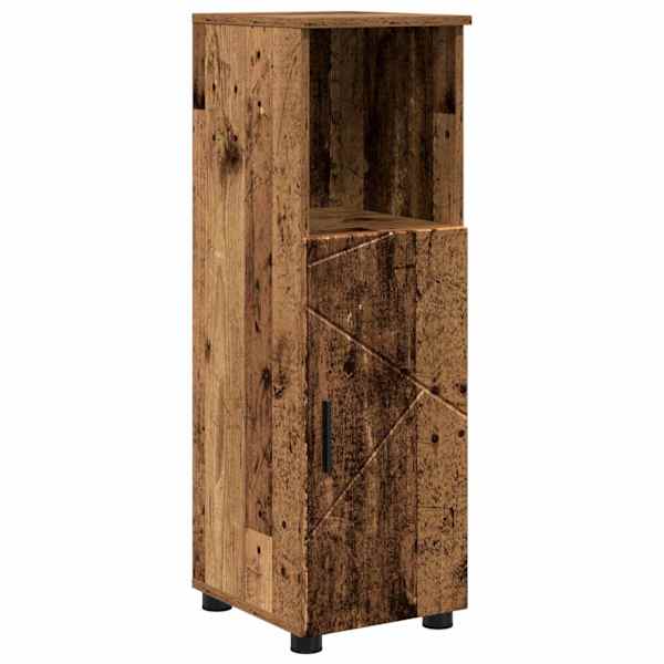 vidaXL Vannitoa kapp Vana puit 30 x 35 x 95 cm Tehispuit, Metall