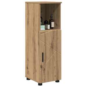 Koupelnová skříň s úložištěm Artisanový dub 30 x 35 x 95 cm - obrázek 3
