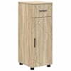 vidaXL Vannitoa kapp Sonoma tamm 30 x 35 x 80 cm Tehispuit, Metall