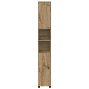 Koupelnová skříň s úložištěm Artisanový dub 30 x 35 x 192 cm - obrázek 6