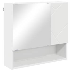 vidaXL Peeglikapp Valge 59 x 17 x 55 cm Tehispuit