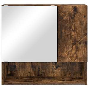 Zrcadlová skříň Kouřový dub 59 x 17 x 55 cm kompozitní dřevo - obrázek 6