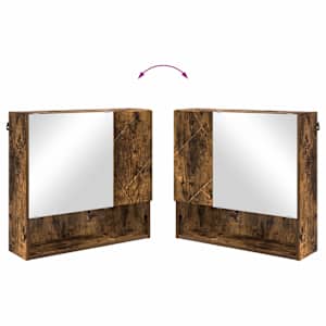 Zrcadlová skříň Kouřový dub 59 x 17 x 55 cm kompozitní dřevo - obrázek 10