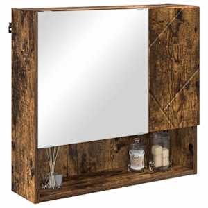 Zrcadlová skříň Kouřový dub 59 x 17 x 55 cm kompozitní dřevo - obrázek 3