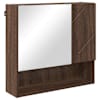vidaXL Peeglikapp Pruun tamme 59 x 17 x 55 cm Tehispuit