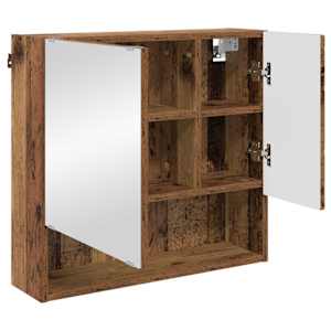 Zrcadlová skříň Staré dřevo 59 x 17 x 55 cm kompozitní dřevo - obrázek 5