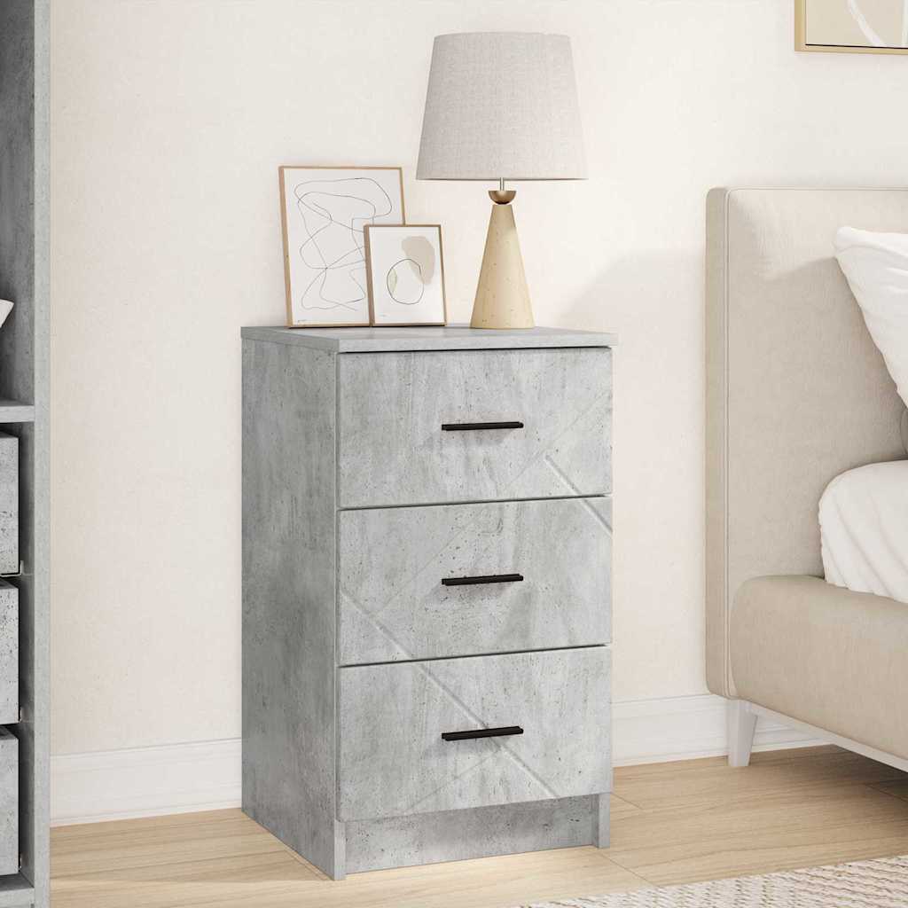 vidaXL Dulap de noapte Gri beton 38 x 38 x 66 cm Lemn compozit