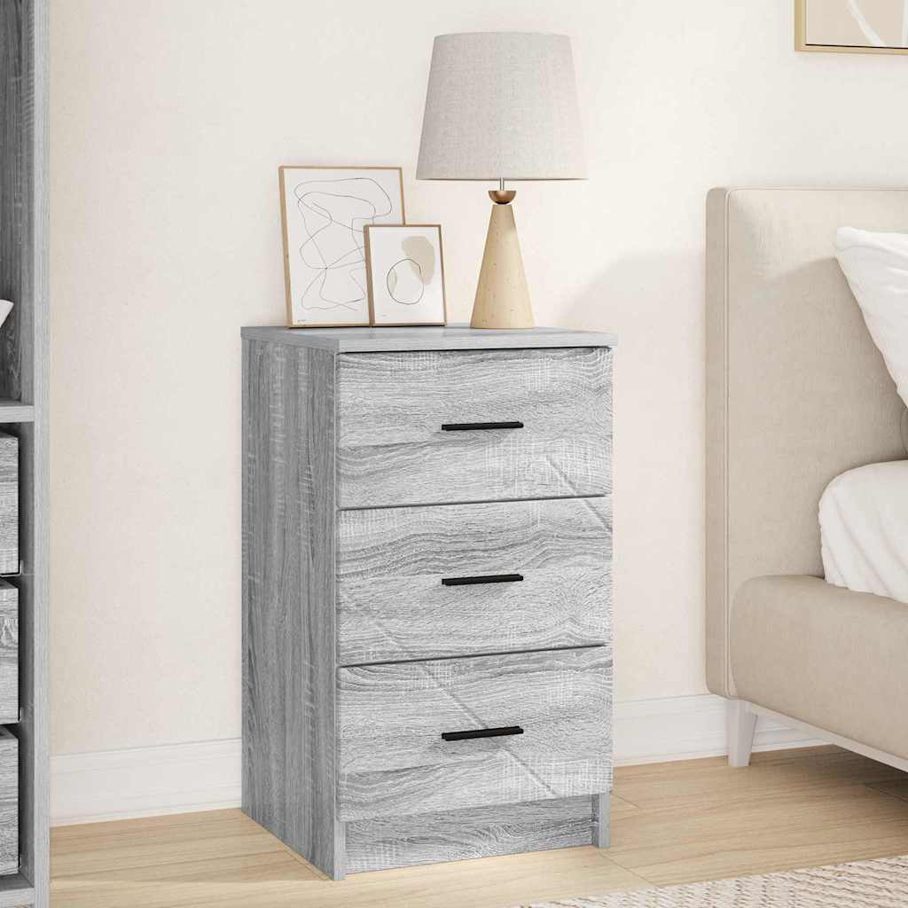 vidaXL Dulap de noapte sonoma gri 38 x 38 x 66 cm Lemn compozit