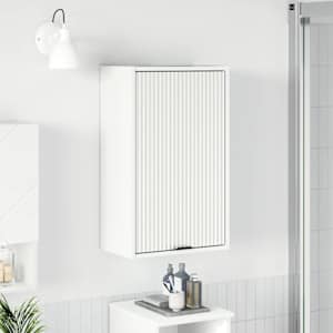 Kopalniška omarica Namestitev na steno Bela 39 x 23,5 x 65 cm