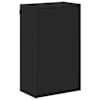 vidaXL Vannitoa kapp uksega Must 39 x 23,5 x 65 cm Tehispuit & Metall