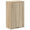 vidaXL Vannitoa kapp Sonoma tamm 39 x 23,5 x 65 cm Tehispuit, Metall