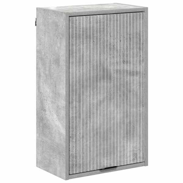 vidaXL Vannitoa kapp Betoonhall 39 x 23,5 x 65 cm Tehispuit, Metall