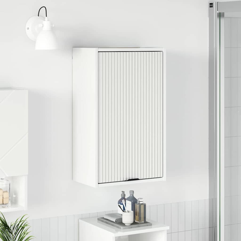 vidaXL Dulap de Baie Alb foarte lucios 39 x 23.5 x 65 cm Lemn compozit