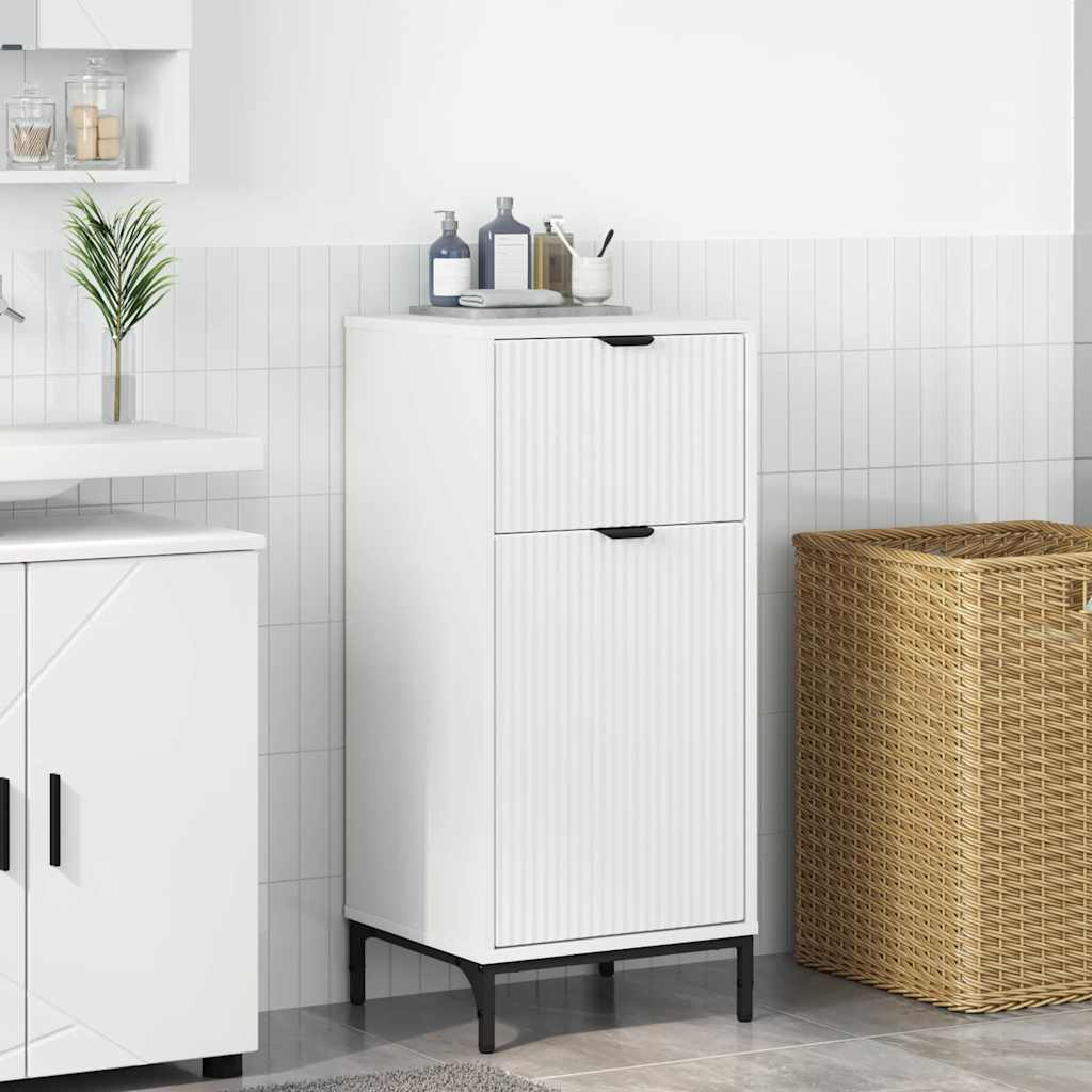 vidaXL Dulap de Baie cu sertar Alb 39.5 x 36 x 88 cm Lemn compozit
