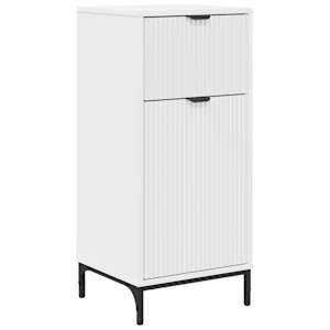 vidaXL Vannitoa kapp Valge 39,5 x 36 x 88 cm Tehispuit, Metall