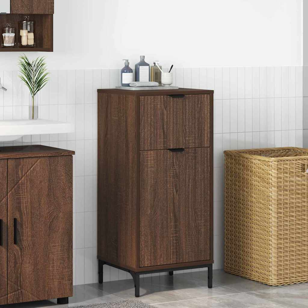vidaXL Dulap de Baie Stejar brun 39.5 x 36 x 88 cm Lemn compozit