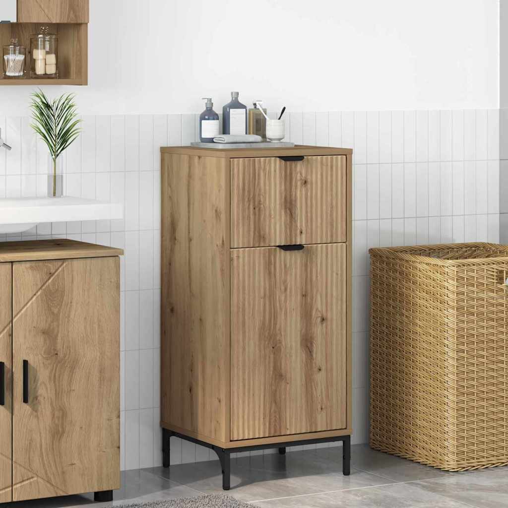vidaXL Dulap de Baie stejar artizanal 39.5 x 36 x 88 cm Lemn compozit