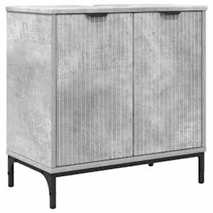 vidaXL Vannitoa kraanikausi kapp Betoonhall 60,5 x 33,5 x 61 cm