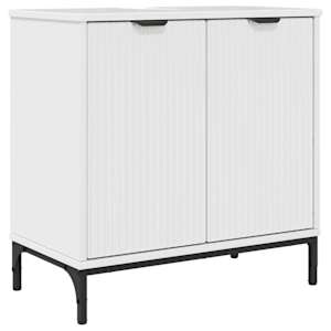 Skříňka pod umyvadlo Bílá s vysokým leskem 60.5 x 33.5 x 61 cm - obrázek 2