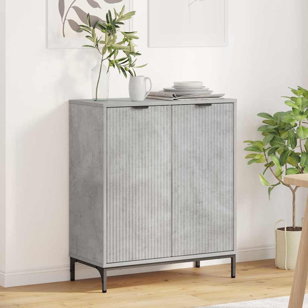 vidaXL Bufet Gri beton 69.5 x 33 x 82 cm Lemn compozit
