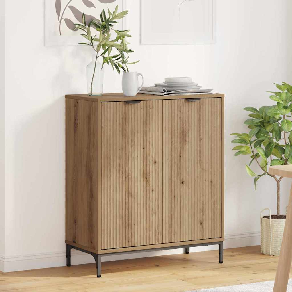vidaXL Bufet stejar artizanal 69.5 x 33 x 82 cm Lemn compozit