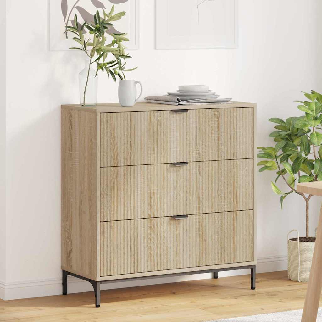 vidaXL Bufet cu sertar Stejar sonoma 79.5 x 33 x 82 cm Lemn compozit