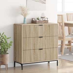Servírovací skříň Sonoma dub 79,5 x 33 x 82 cm kompozitní dřevo - obrázek 4