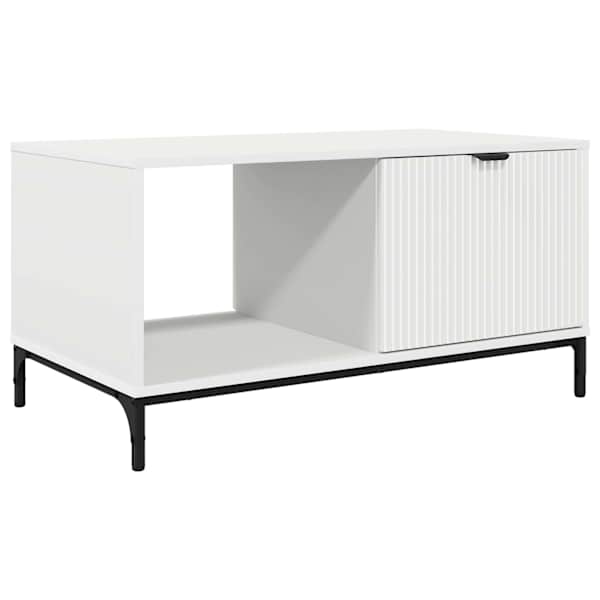 vidaXL Kohvilaud Valge 90 x 49 x 46 cm Tehispuit