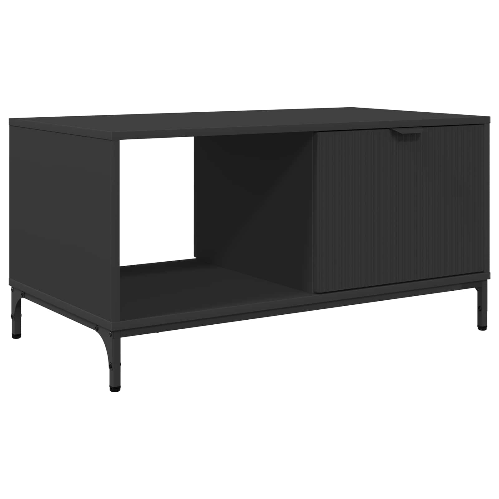 Klubska miza Črna Orehovina 90 x 49 x 46 cm Konstruiran les - slika 2