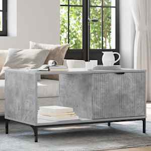 Klubska miza Betonsko siva 90 x 49 x 46 cm Konstruiran les