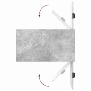Konferenční stolek se zásuvkou Betonově šedá 90 x 49 x 46 cm - obrázek 13