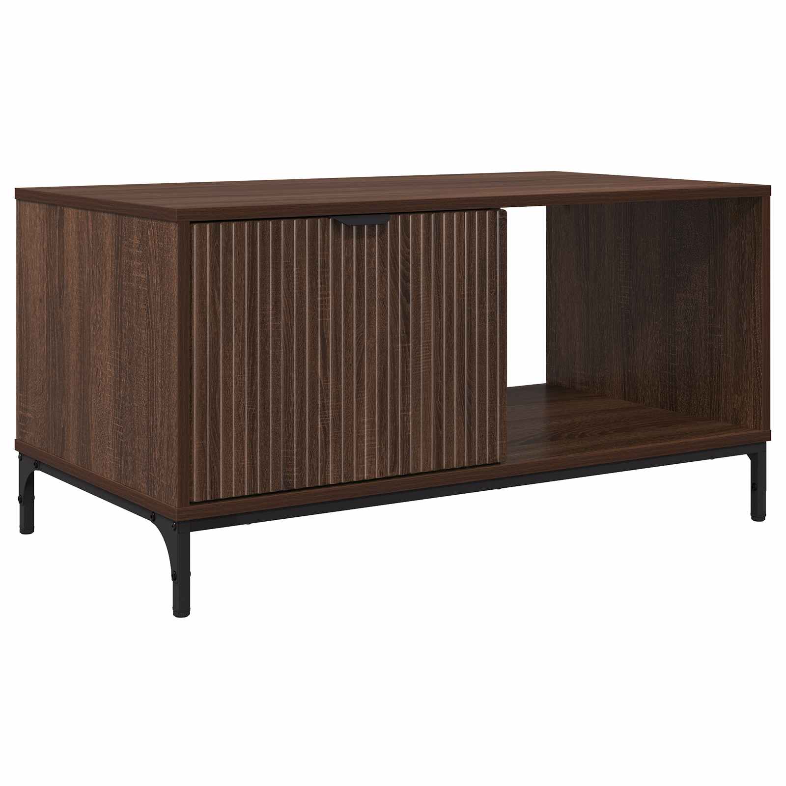 Klubska miza Rjav hrast 90 x 49 x 46 cm Konstruiran les - slika 8