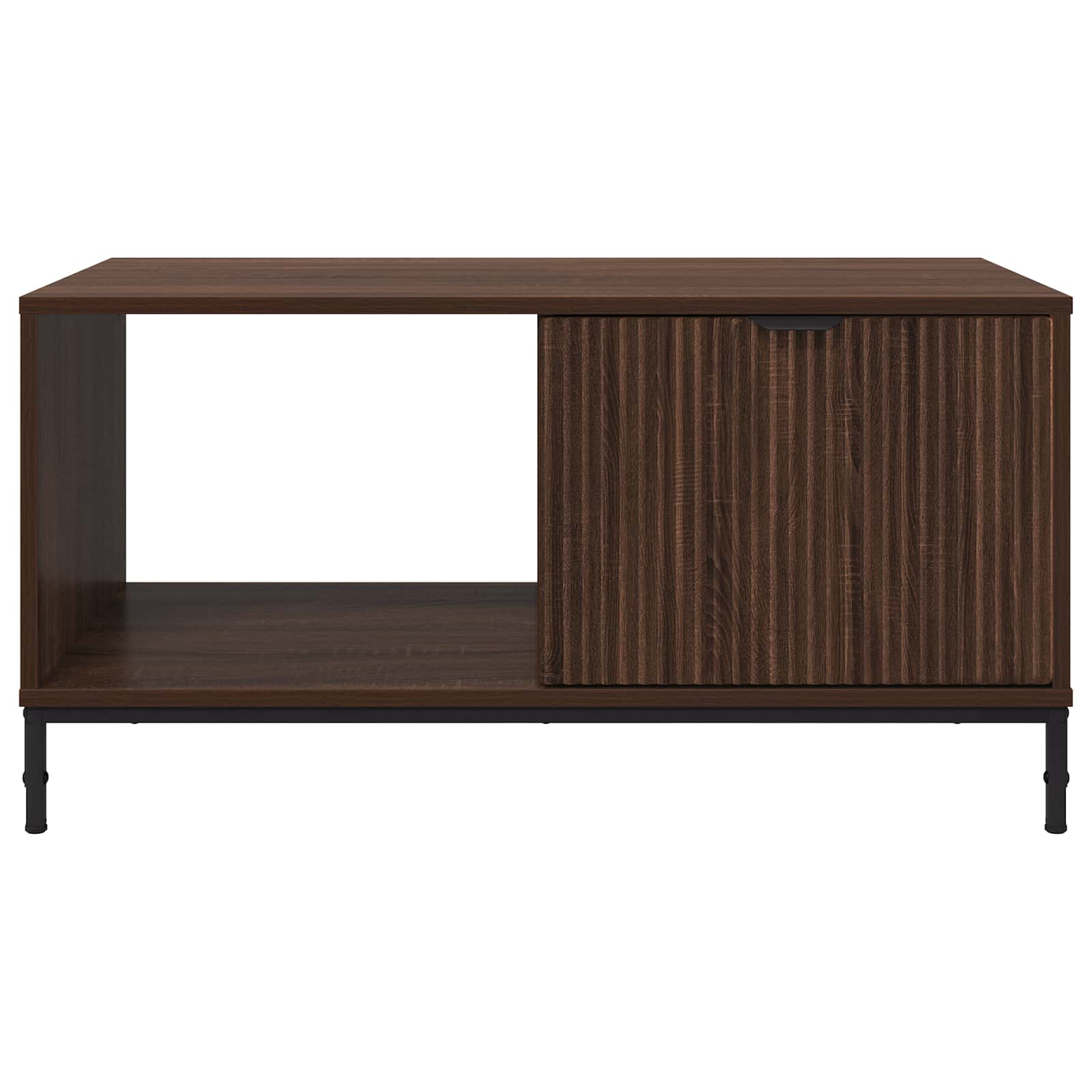 Klubska miza Rjav hrast 90 x 49 x 46 cm Konstruiran les - slika 6