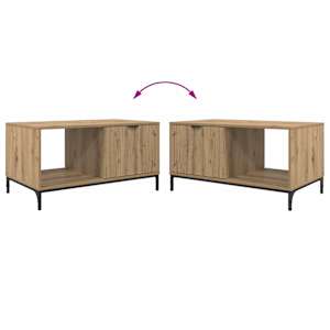 Konferenční stolek se zásuvkou Artisanový dub 90 x 49 x 46 cm - obrázek 12