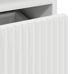 Nočna omarica 2 pcs Bela 49 x 36 x 61 cm Konstruiran les - slika 11