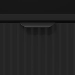 Nočna omarica 2 pcs Črna 49 x 36 x 61 cm Konstruiran les - slika 9