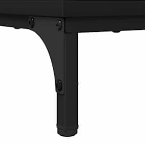 Nočna omarica 2 pcs Črna 49 x 36 x 61 cm Konstruiran les - slika 10