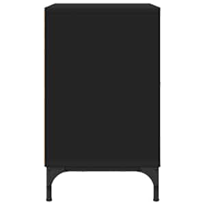 Nočna omarica 2 pcs Črna 49 x 36 x 61 cm Konstruiran les - slika 7