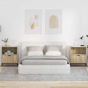 Nočna omarica s predalom 2 pcs sonoma hrast 49 x 36 x 61 cm