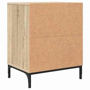 Noční skříňka 2 pcs dub sonoma 49 x 36 x 61 cm Kompozitní dřevo - obrázek 8