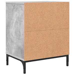 Noční skříňka se zásuvkou 2 pcs Betonová šedá 49 x 36 x 61 cm - obrázek 8