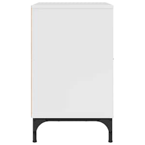 Nočna omarica 2 pcs Bela z visokim sijajem 49 x 36 x 61 cm - slika 7