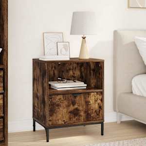 Nočna omarica Dimljeni hrast 49 x 36 x 61 cm Konstruiran les