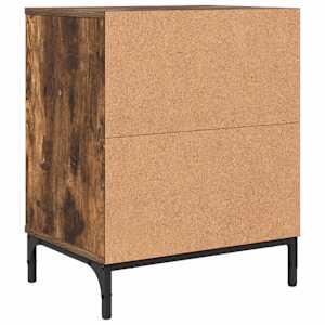 Noční skříňka se zásuvkou 2 pcs Kouřový dub 49 x 36 x 61 cm - obrázek 8