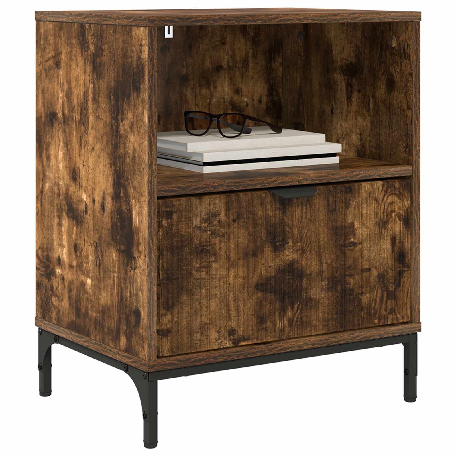 Öölambi kapp 2 pcs Suitsutatud tamm 49 x 36 x 61 cm Tehispuit 3 Kõik vajalik sinu aeda ja koju! Öölambi kapp 2 pcs Suitsutatud tamm 49 x 36 x 61 cm Tehispuit - Image 3